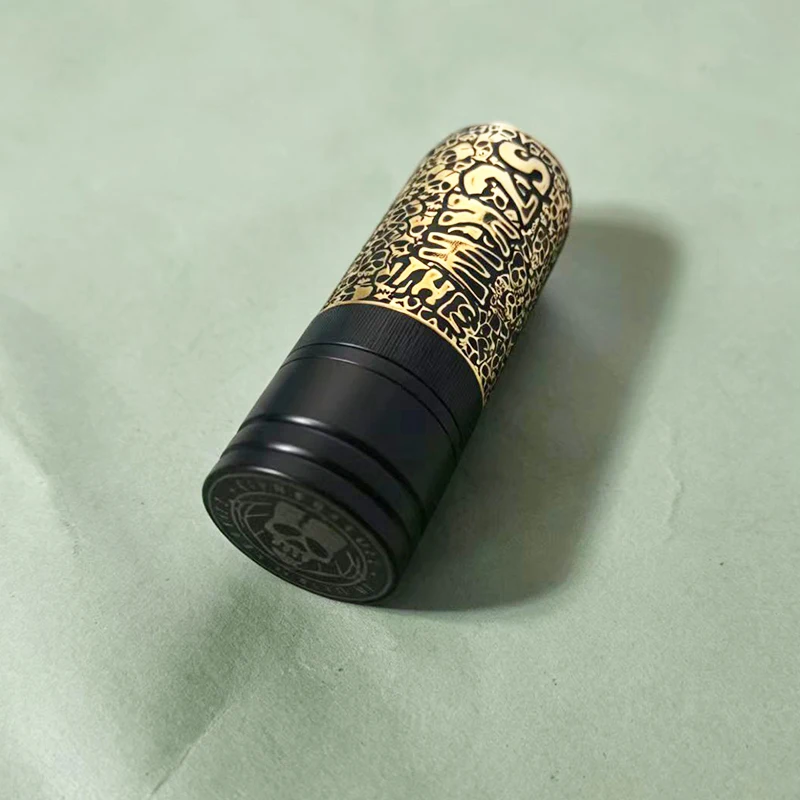 MK2 Özel Mekanik Modifikasyonlu Albert Gammon CipherSkull Sınırlı Üretim Pirinç 26mm Tekli 18650 Pil Yedek Parçalarla Uyumlu