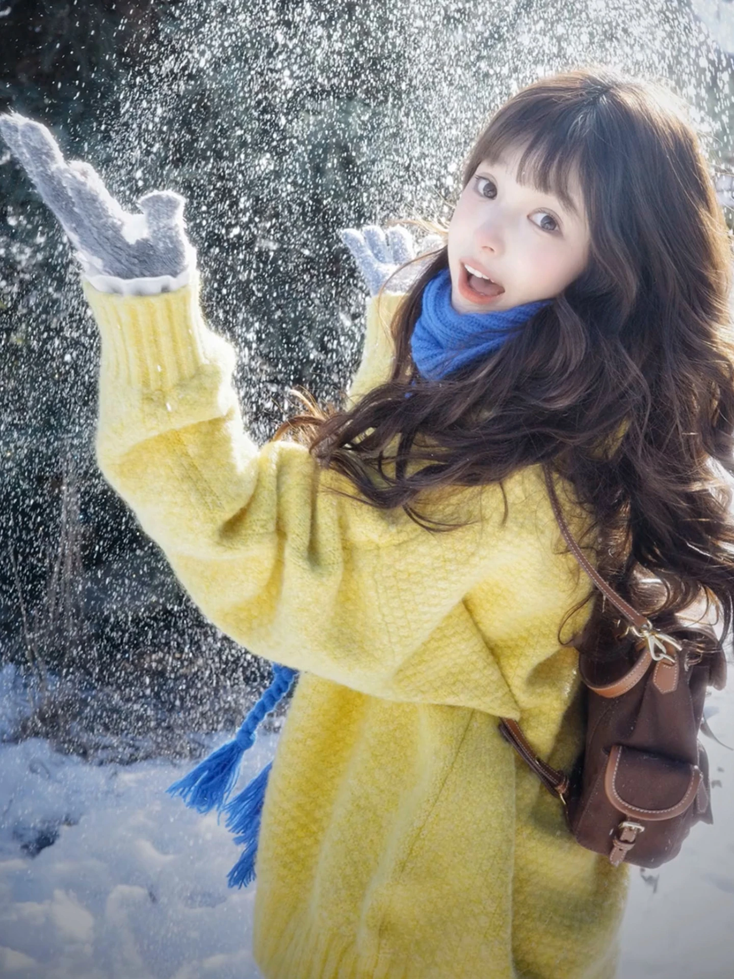 

Loose Casual Yellow Long Sve Knitted Sweater Women's Autumn Winter New Sle Korean Lazy Faion Top Flower Ling Brand