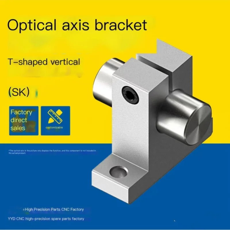 SK Vertical Support Aluminum Alloy Linear Optical Axis Holder Polished Rod Frame for 8/10/13/16/20/25/30/35/40mm Bearin