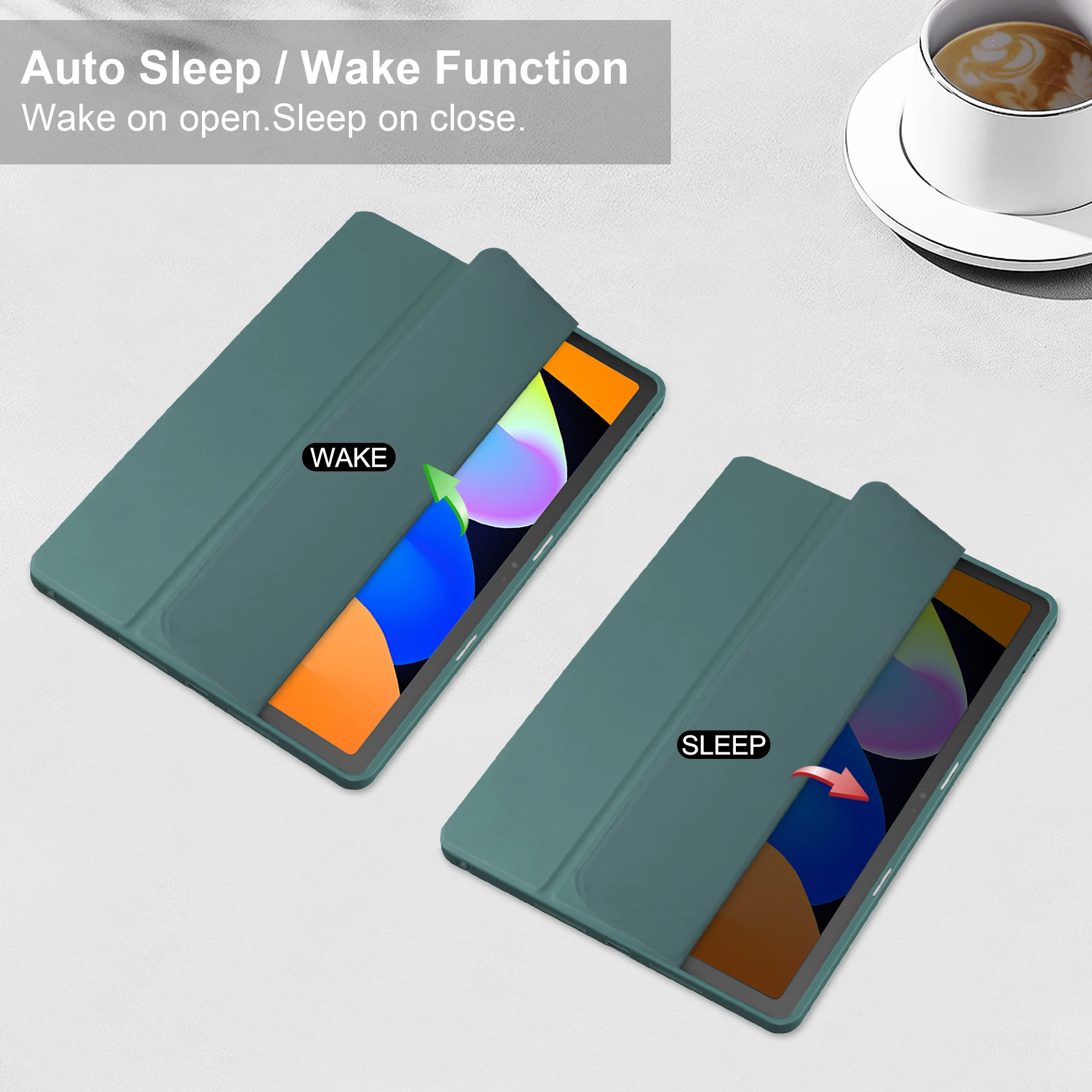 For Lenovo Tab K11 Gen 2 / Idea Tab / Xiaoxin Pad 11 2025 Case Clear Acrylic Leather Tablet Cover Support Auto Sleep  /  Wake -