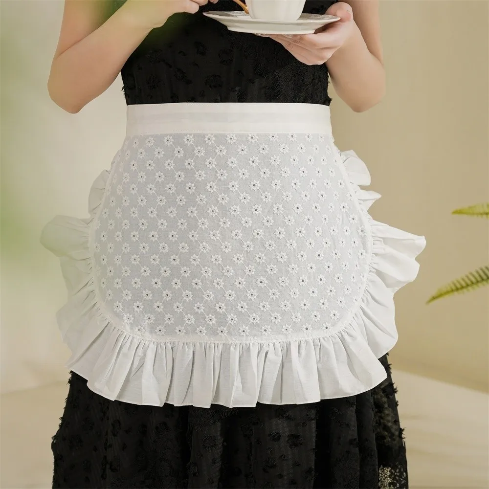 

Портативный фартук с регулируемой талией, изысканный удобный фартук официантки, мягкий элегантный фартук для кухни