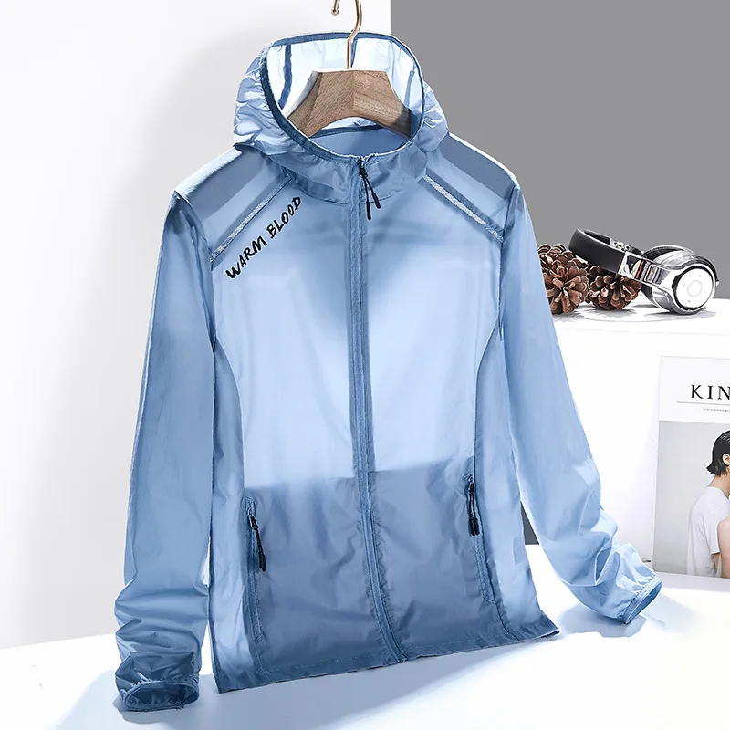 

Сверхлегкая дышащая летняя уличная ветровка цвета кожи, защита от солнца, женская модная анти-УФ-одежда, мужская