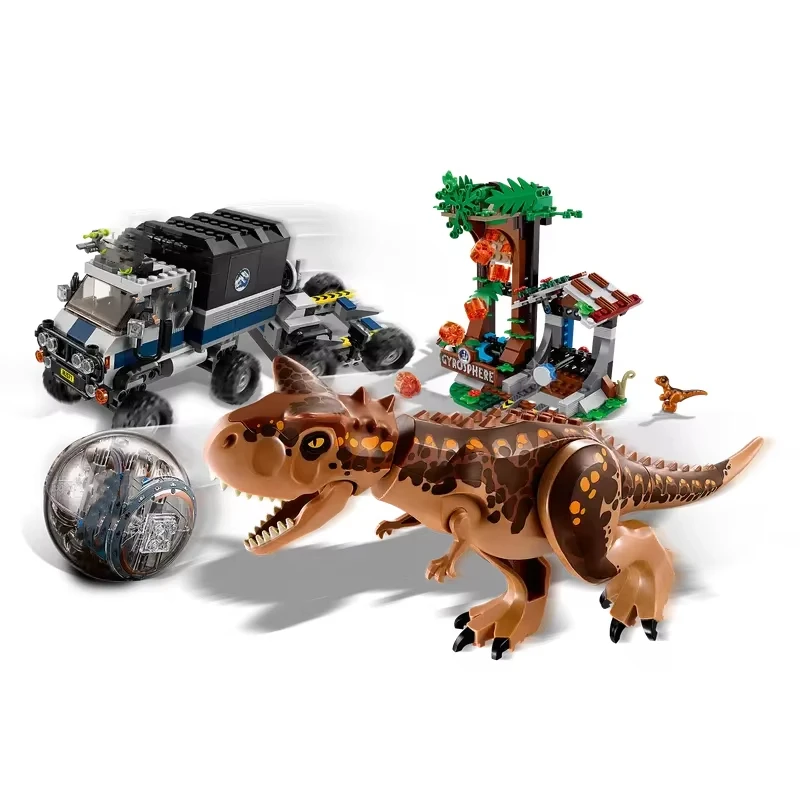 Compatible MOC Sets Dinosaur World Series Building Blocks Giganotosaurus Titanosaurus Tyrannosaurus Children's Park Toys Gift image 3