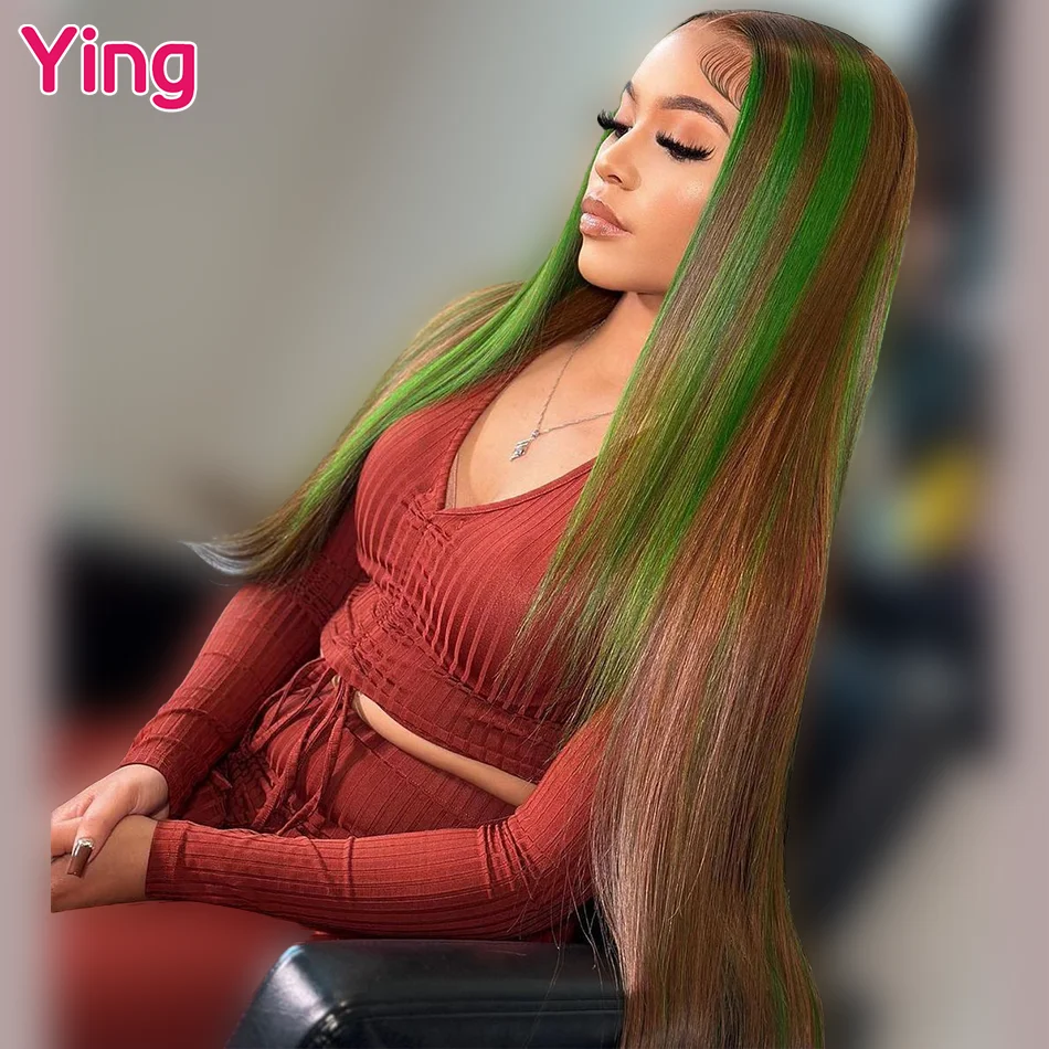 

Ying Green Brown Bone Straight Peruvian Remy 13x4 Lace Front Human Hair Wigs 13x6 Transparent Lace 5X5 Closure Wigs For Women