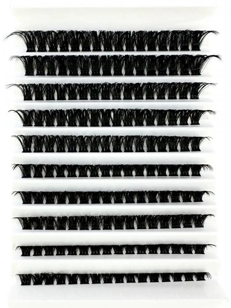10 rangées 30D-100D 5D grappes de cils épais moelleux 8-16mm mélange vaporeux Extensions de cils individuels grappes bricolage maquillage faux cils