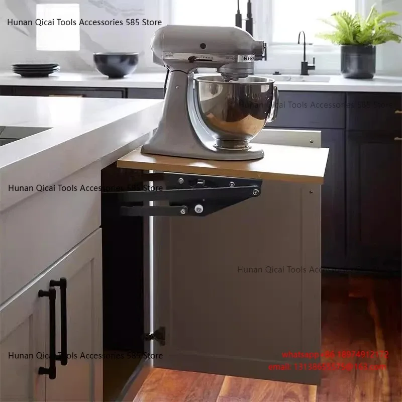 Kitchen Shelf Home Upgrade Cabinet Blender Lift Appliances Heavy Appliances Hidden Bracket