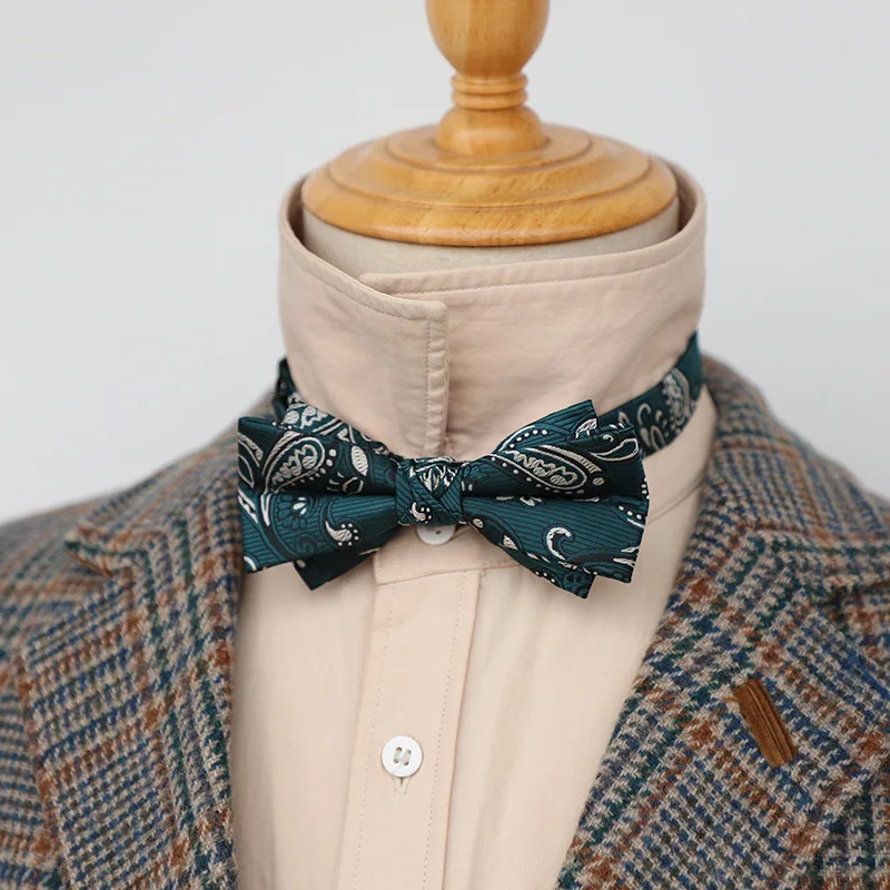 Nministériels d Papillon à Rayures Rouges et Brunes pour Adulte, Gentleman, Marié, ixde Mariage, Banquet, Style Coréen, Nouveauté