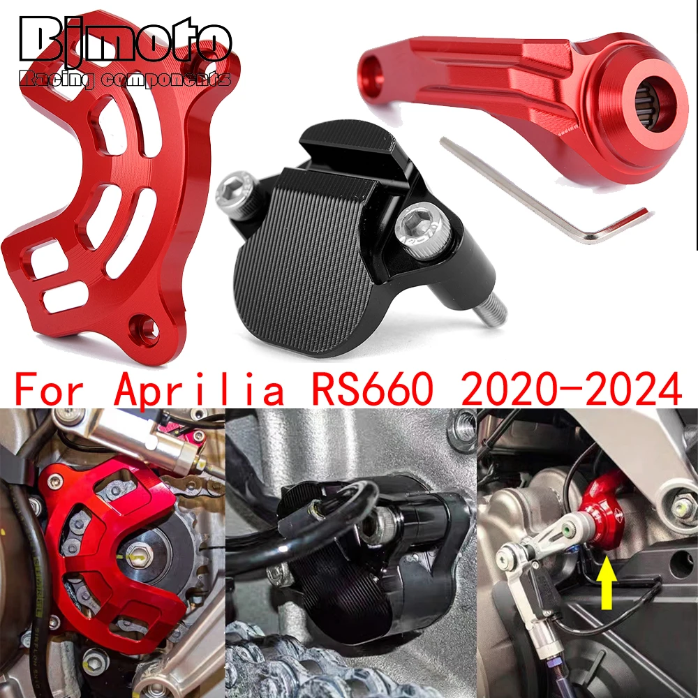 RS 660 Front Sprocket Guard Sensor protection cover For Aprilia RS660 2023-2020 Change Rod Retainer Gear shifting Stabilizer
