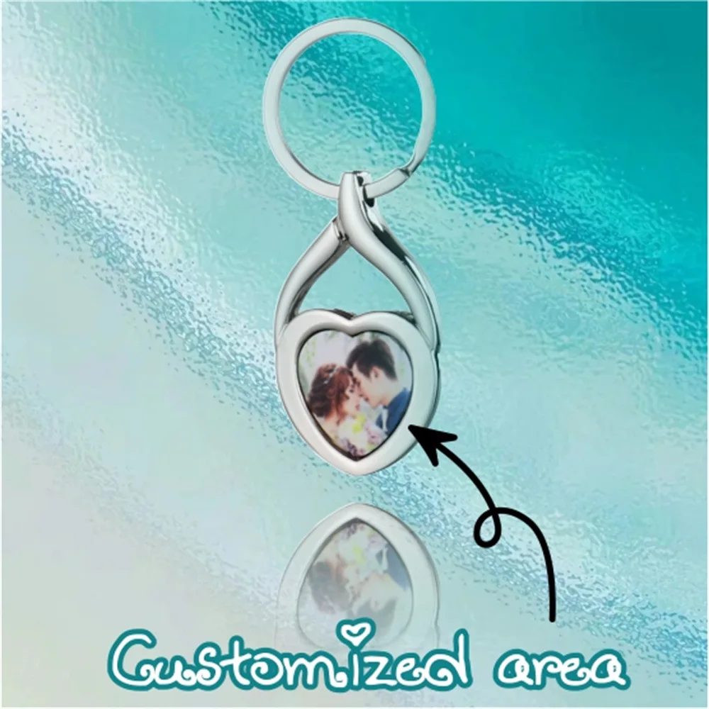 

2pcs/ Bag Customized photo sublimation keychain pendant, high-quality and fashionable souvenir