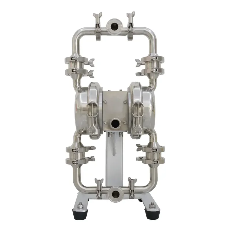 Stainless Steel 316 Food Grade Sanitary PTFE Air Operated Pneumatic Membrane Double Diaphragm Pump 8.4 bar Automotive OEM