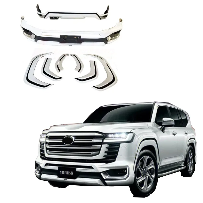 Car car body parts LC300 front rear bumper lip facelift Modellista body kit for land cruiser 300 2022