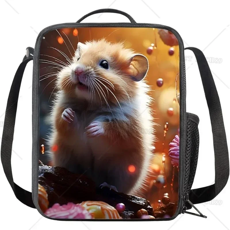 

3D Guinea Pig Koala Print Lunch Bag for Women Insulated Lunch Box Leakproof Cooler Bags Containers for Work Office Picnic