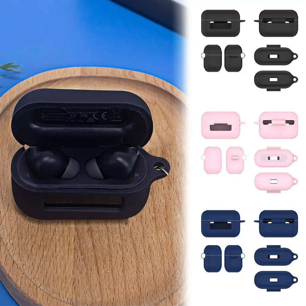 For TOZO NC3 2024 Earbuds Case Luxury Earphone Case Shockproof Cover For TOZO NC3 Soft Silicone Shell Accessories With Keyc Z5A3