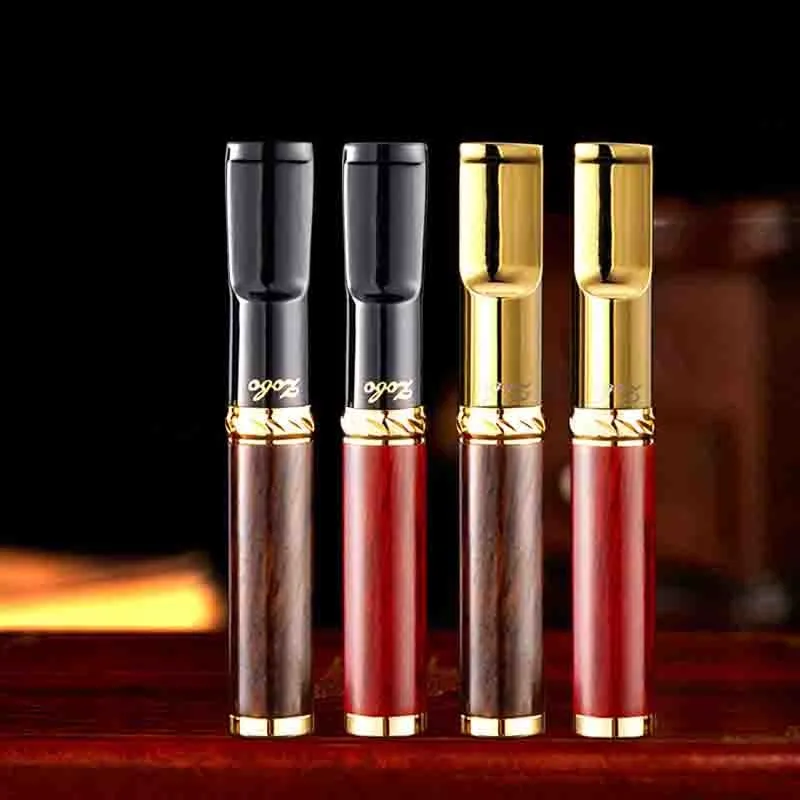 

2025 Men's Wooden Cigarette Holder Filter Circulating Washable Three Use Cigarette Holder Filter Cigarette Accessories 1PCSLH973