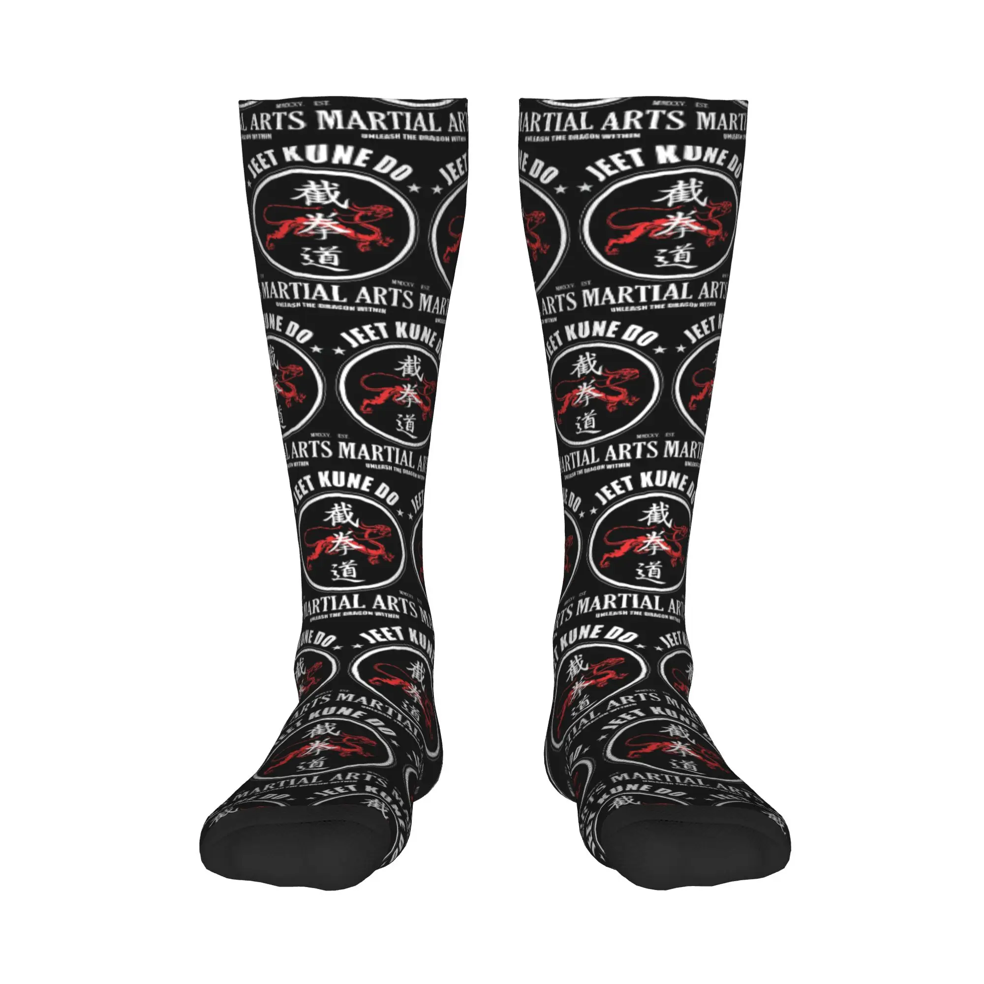 

Crew Stockings Unleash the Dragon Within Jeet Kune Do Dragon Power Socks Harajuku Fashion Long Socks Accessories for Men Women