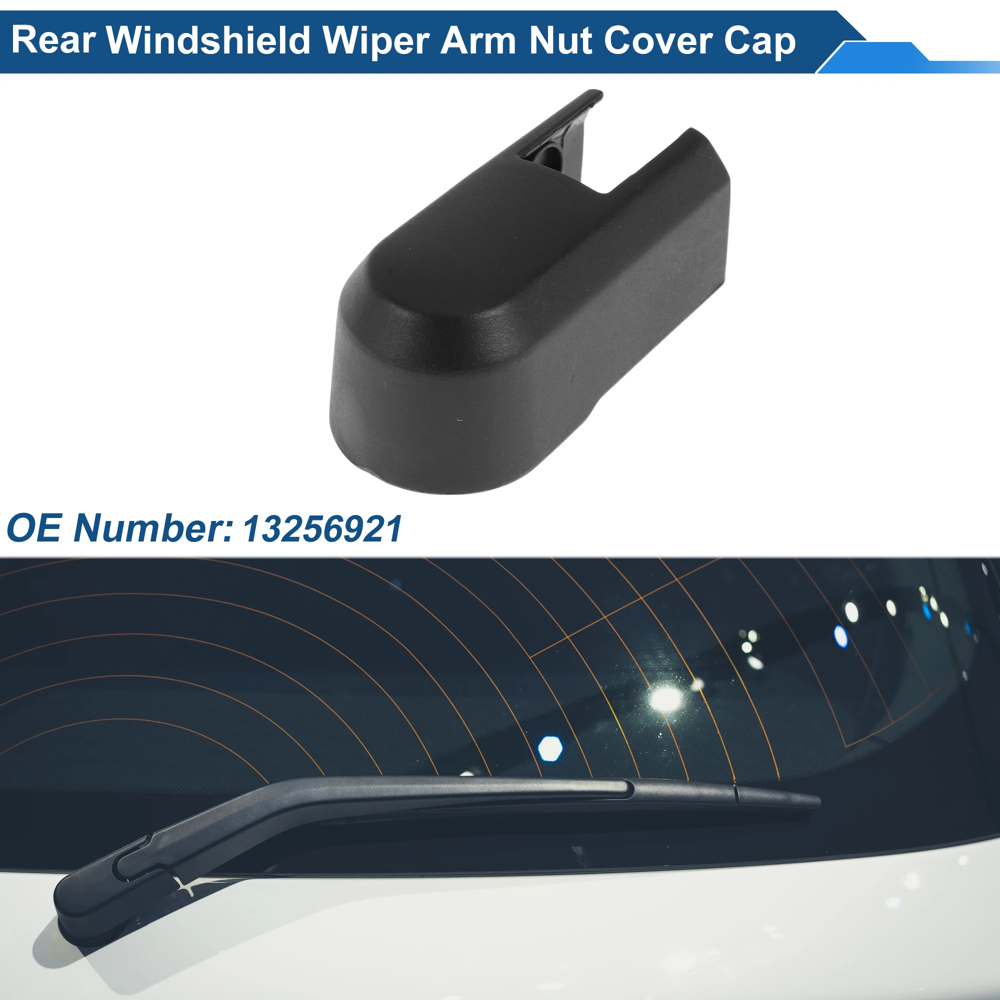UXCELL Rear Windshield Wiper Arm Nut Cover Cap for Opel for Astra J 10-19 No.13256921