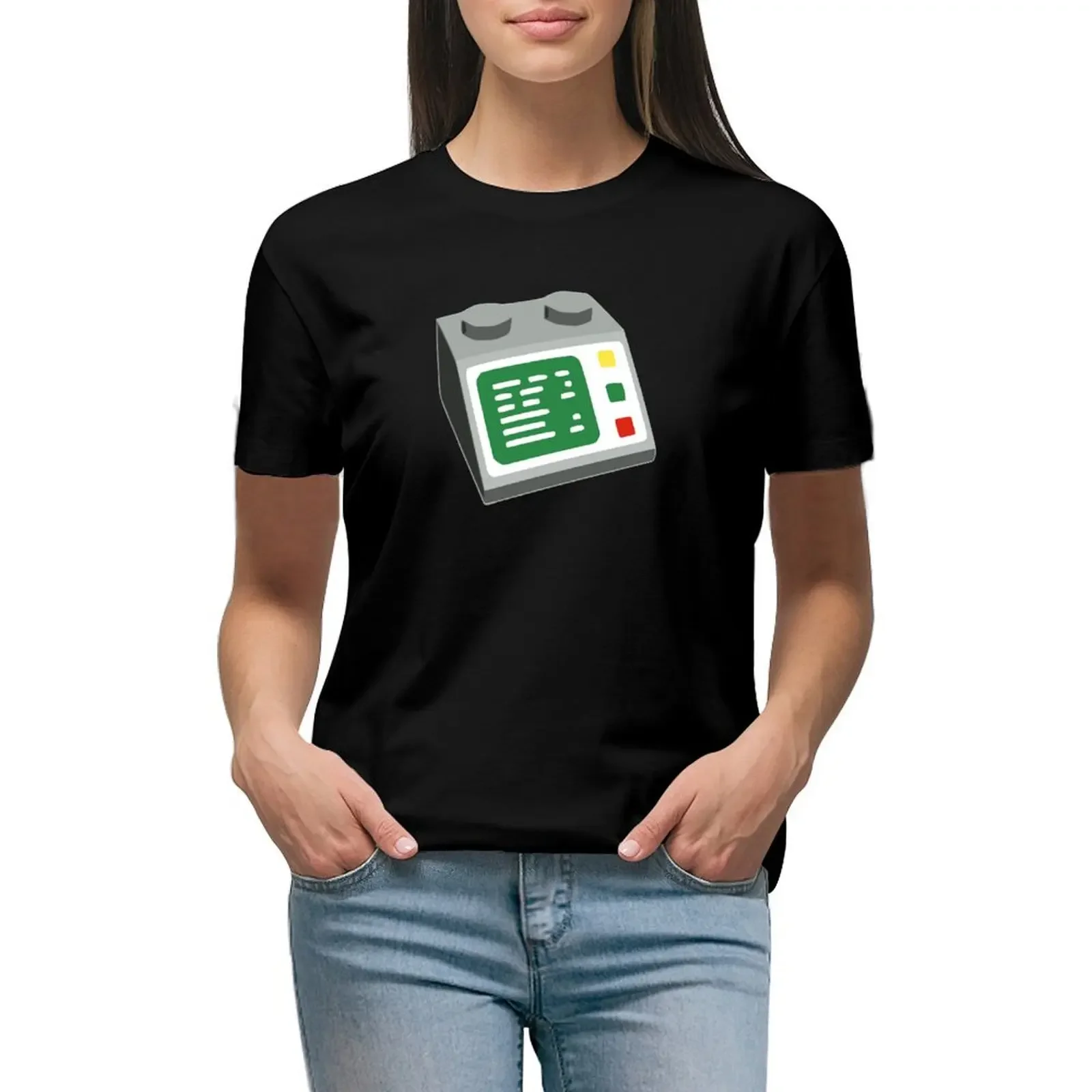 

Toy Brick Computer Console T-Shirt Female clothing quick drying aesthetic clothes t-shirt dress for Women sexy