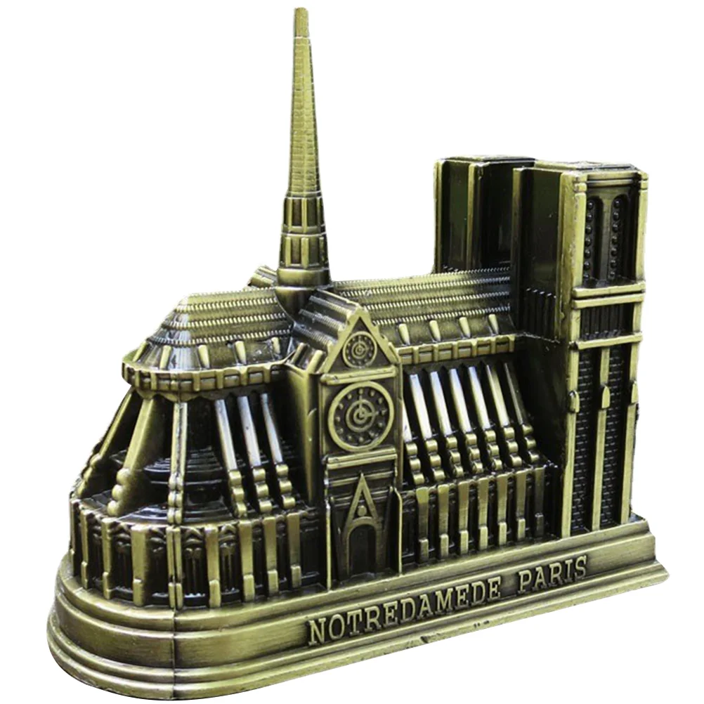 Dame De Popular Decoration Metal Famous Building Model Decorate Creative Alloy Decorative Restaurant