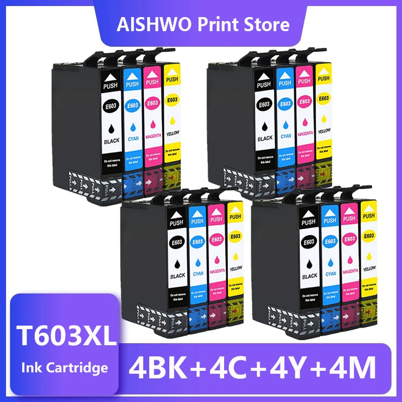 Чернильные картриджи ASW для Epson 603XL 603 T603XL t603 Expression Home XP-2100 XP-2105 XP-3100 XP-3105 XP-4100 XP-4105