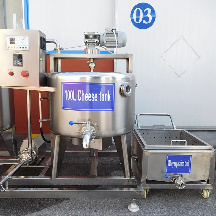 Small Scale Mozzarella Cream Diary Processing Cheese Making Fermentation Tank Machine