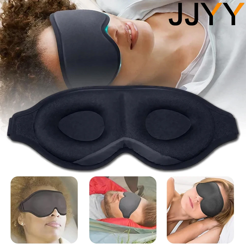 

JJYY sleep aid eye mask, 3D contour sleep soft and comfortable eye mask, blocks light, suitable for travel nap meditation