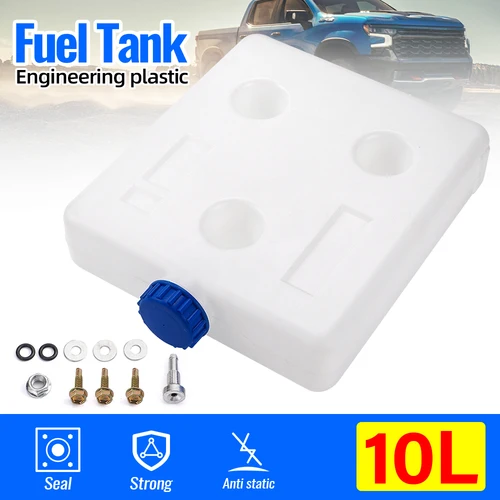 Imagen 1 del producto Tanque de combustible de 10L para motores diésel y gasolina, tanque de combustible para camión, calentador de estacionamiento duradero resistente al agua, tanque de combustible de aceite para coche