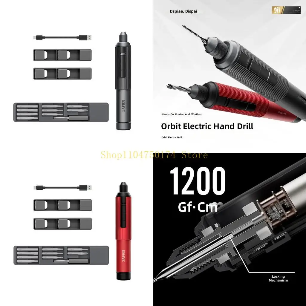Portable Rechargeable Electric Drill with Drill Bit Pocket Size For Resin Horn DIY Crafting Accessories top sale
