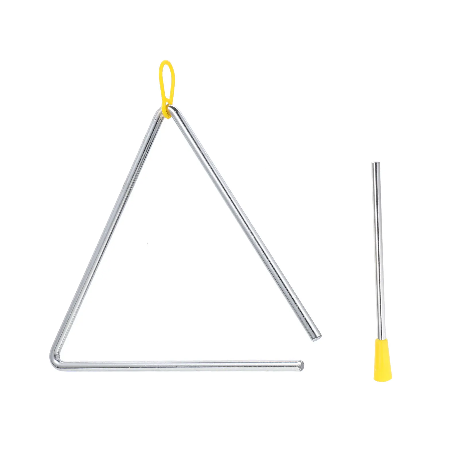 

Metal Triangle Bell Kids Toys Instrument Musical Percussion Child Education Learning Toy Bright Sound Long Use Space