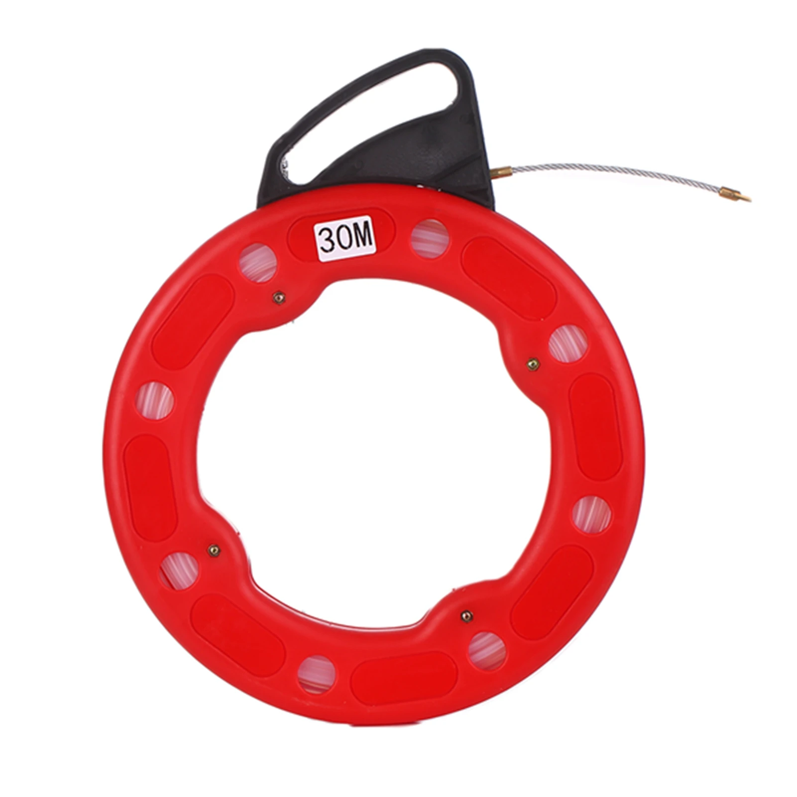 Fiberglass Fish Tape Reel Puller Conductive Electrical Cable Puller with Impact Case Electric or Communication Wire Puller