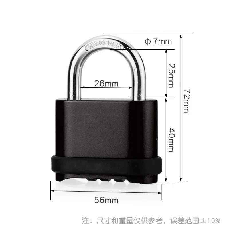 4-digit Combination Zinc Alloy with Password Waterproof,rust-proof and Anti-theft Warehouse Special Lock Truck Door Lock Padlock