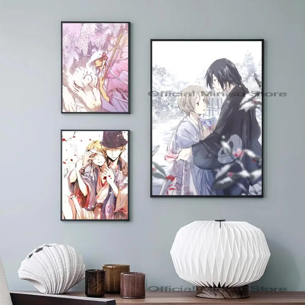 1pc Natsume S Book Of Friends Poster Self-adhesive Art Waterproof Paper Sticker Coffee House Bar Room Wall Decor