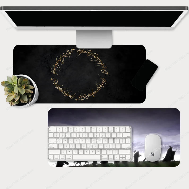 Game Mousepad Large Gaming Mouse Pad LockEdge Thickened Computer Keyboard Table Desk Mat L-Lord Of The R-Rings-s