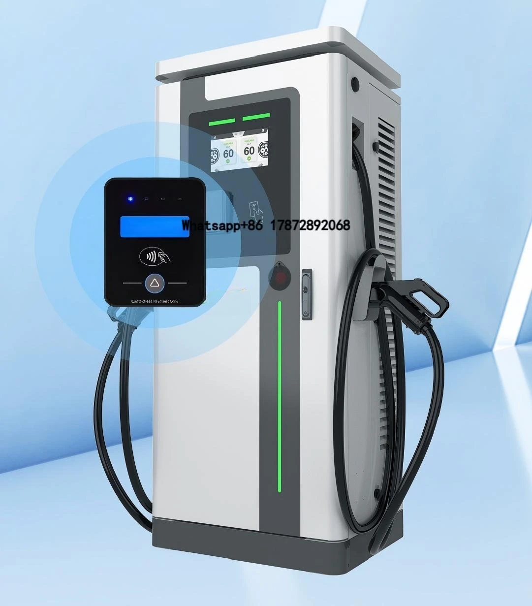 Car Charging Pile Floor-Mounted Ac Pile Ev Charger Type2/Type1/Gbt Electric Vehicle Smart Charging