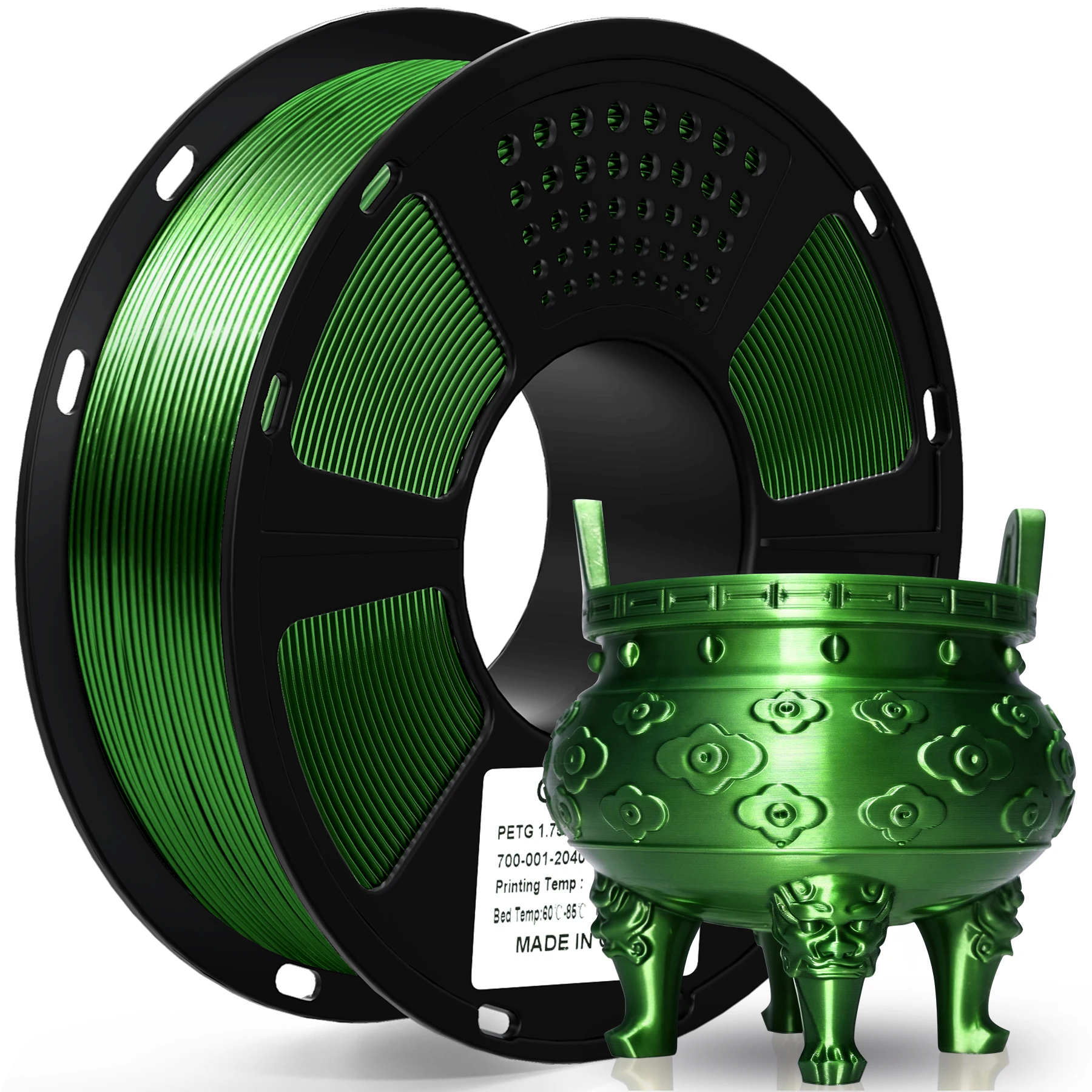 

Филамент GeeTech PETG для большинства 3D-принтеров FDM, вакуумная упаковка, металлический блеск, цветной пластик, 1,75 мм, 1 кг