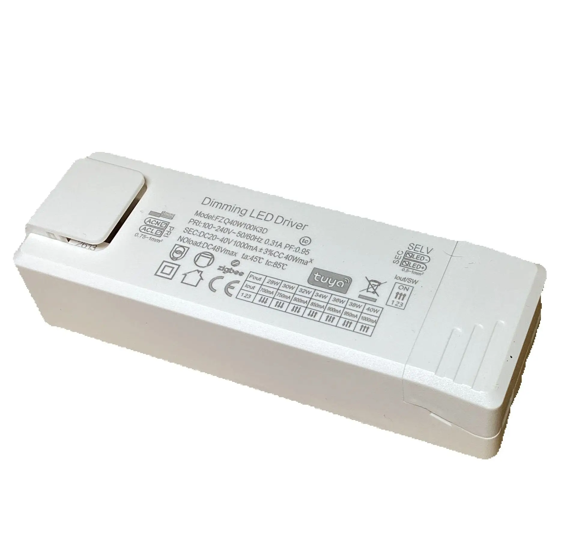 

Драйвер светодиодов Zigbee CC 40W 750~1000mA*1 канал (700мА, 750мА, 800мА, 850мА, 900мА, 950мА, 1000мА)