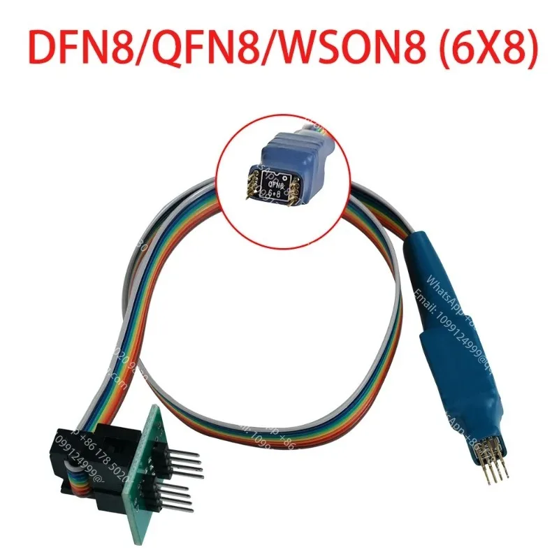 Sonda de programación TL866 RT809F RT809H CH341A QFN8 SOIC8 SOP8 208 MIL para EEPROM 93CXX/25CXX/24CXX en programador USB