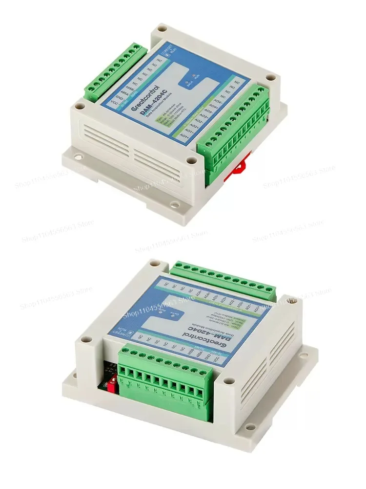 RS485 to 4 Channel 4-20mA Analog Output Module Modbus RTU Slave Protocol for Industrial Automation PLC