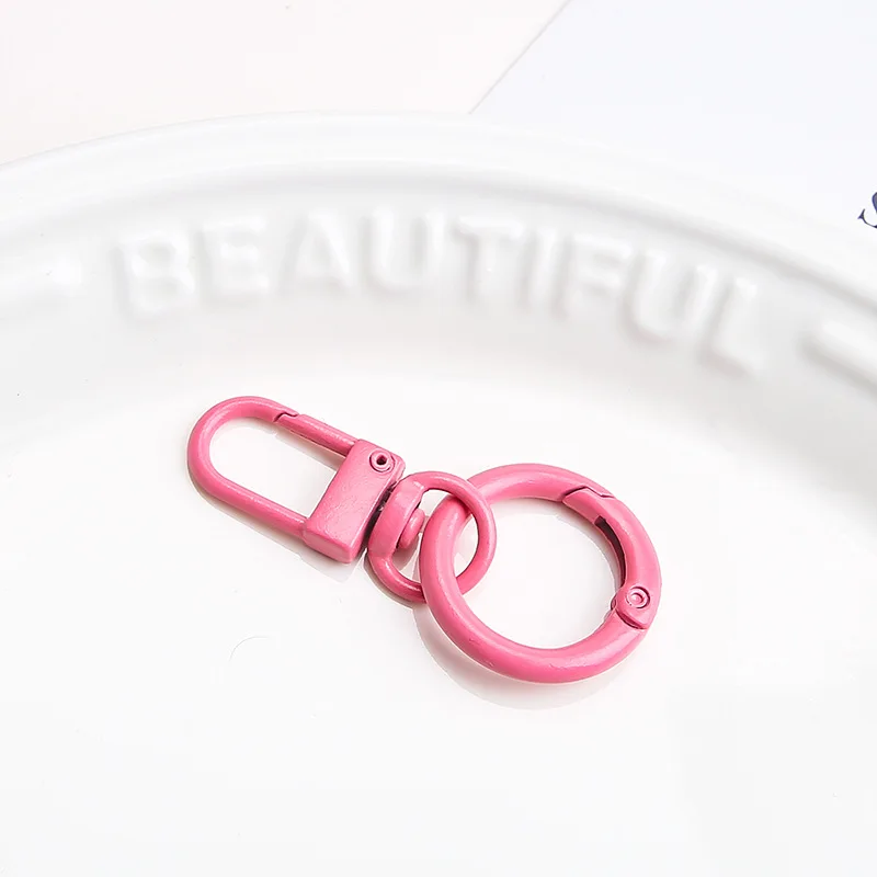 5 stücke Metalle Bunte Frühling Schlüsselring Schnalle Haken Schlüsselbund Karabiner Für DIY Schmuck Machen Liefert Zubehör Erkenntnisse Handwerk – Detail 5