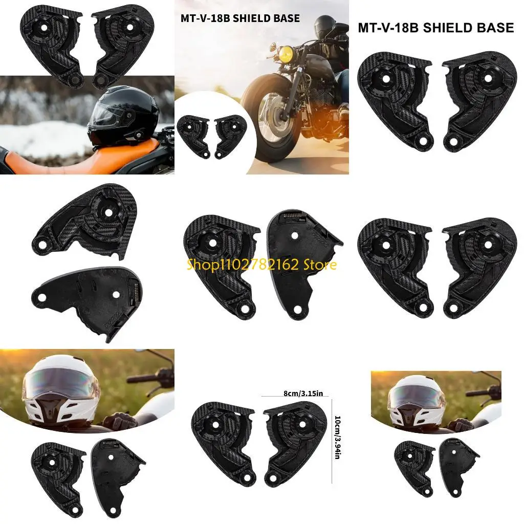 

547B 1 Pair Helmets Visors Gear Base Plate Motorcycle Helmets Face Shield Visors Base