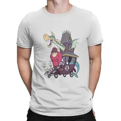 Wacky Races Retro Cartoon Dragon Car Tshirt Graphic Men Tops Vintage Punk Summer Short Sleeve Fibre Harajuku Polyester T Shirt