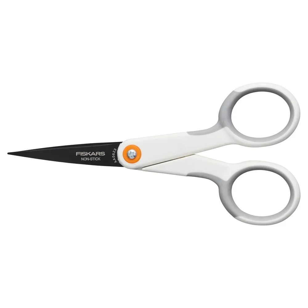 5 Inch Micro-Tip Scissors Softgrip Ergonomic Handle Precision Stainless Steel Ideal Crafting Fabric Cutting School Projects