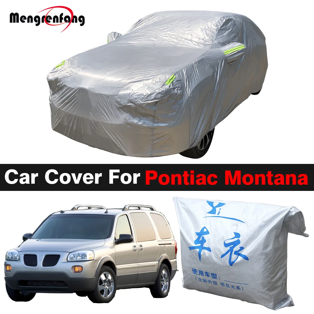 Full Car Cover MPV Sun Shade Anti-UV Snow Rain Resistant Outdoor Cover Windproof For Pontiac Montana