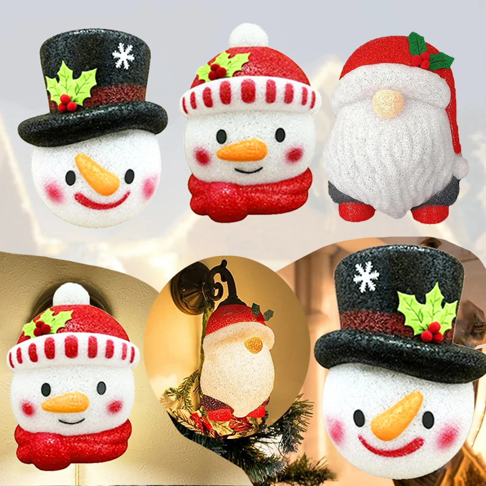 

Snowman-themed Christmas Porch Light Covers Christmas Decoration Holiday Porch Lampshade Home Hanging Decor for Xmas Tree