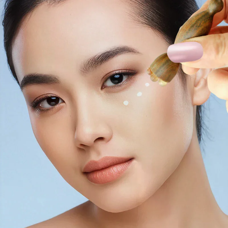 Sandalwood Face Massage Tools Gua Sha Face Skin Care Massage Sticks Lotus Seedpod Shape Massager Facial Physiotherapy Tool