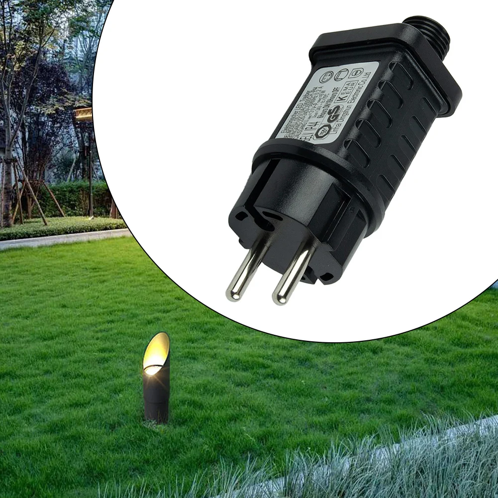 2-złącza pinowe bajkowe oświetlenie LED Adapter do zasilacza sterownik transformatora IP44 31V 3.6W dla niskonapięciowych strun oświetleniowych LED