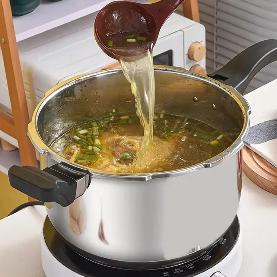 

General Explosion Proof Pressure Cooker, 304 Stainless Steel, Household Commercial Soup Pot, Gas Rice Cooker, Induction Cooker