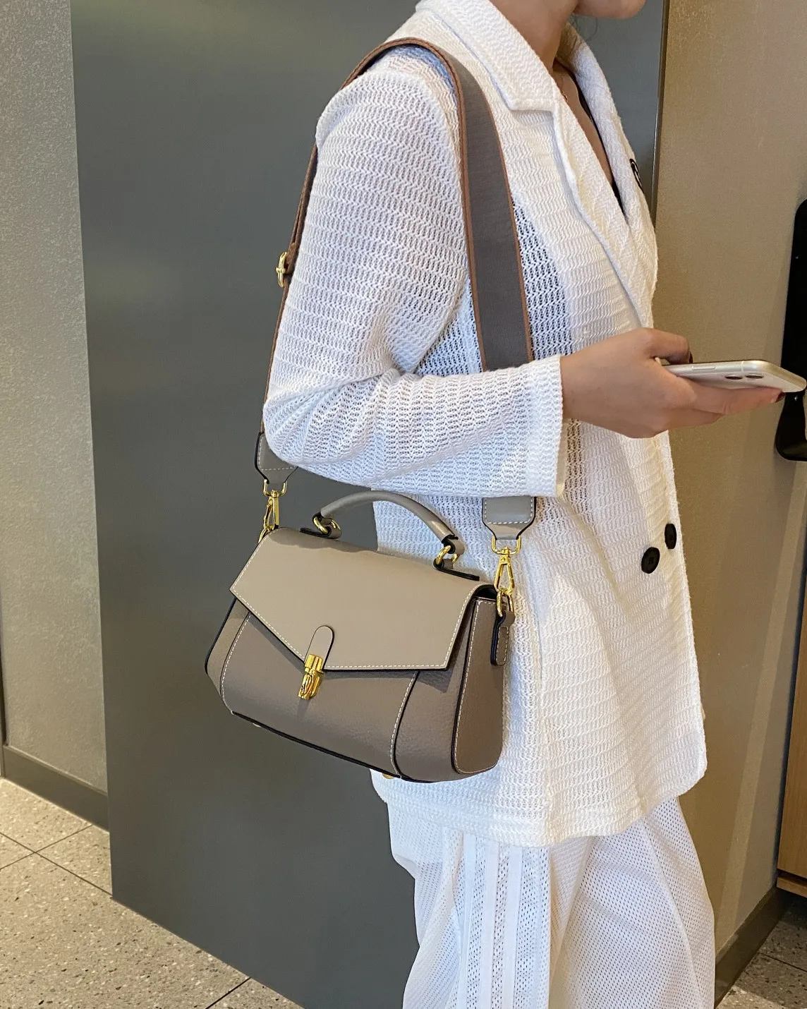 Genuine Leather Women\'s Bag New Trendy All-match Messenger Shoulder Bag Ladies Fashion First Layer Cowhide Handbag High Quality