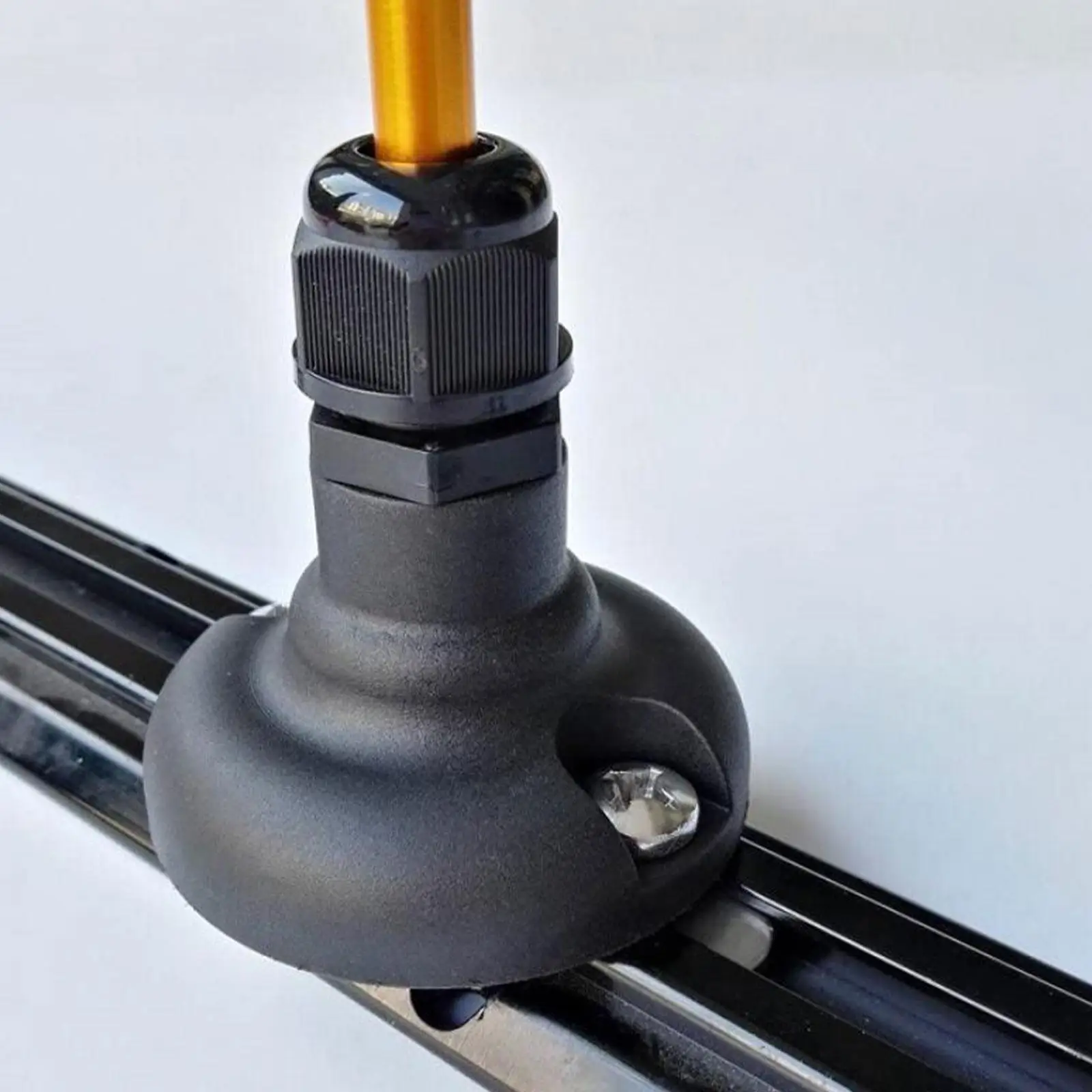 حامل مسار علم كاياك بطول 4 أقدام سهل التركيب مع قاعدة ثابتة، مجموعة رؤية التجديف لقارب زورق اليخوت #5