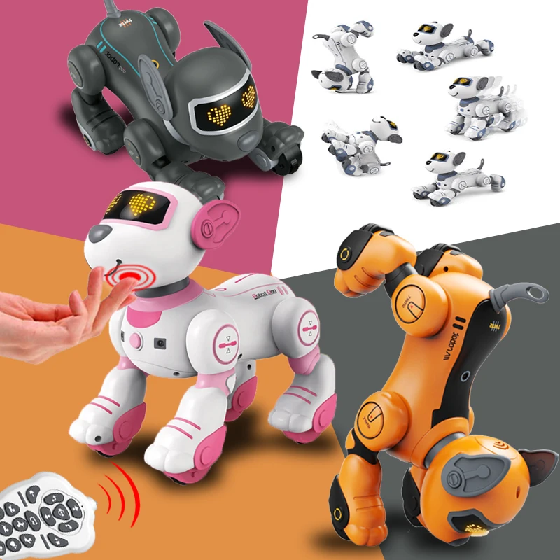 

Electric Dance Robotic Remote Control Doll Kids Toys for Boys Girls RC Robot Dog Intelligent Sensing Animals Children Puzzle Pet