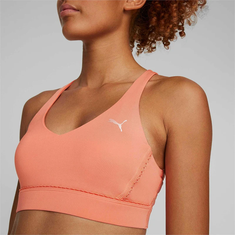 Puma Authentic New Women's Red Orange Pink Fitness Lightweight Support Sports Underwear 523061-03